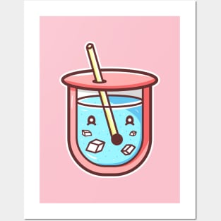 Boba cup kawaii Posters and Art